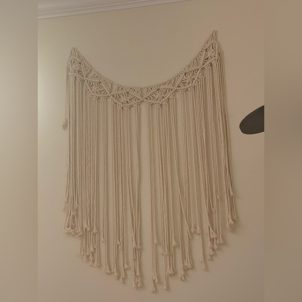 Cream Macrame Wall Hanging
